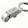 Solid Zinc Alloy Truck Keychain Promotional Metal Key Hold
