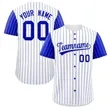 Custom Stripe Fashion Raglan Sleeves Baseball Jersey