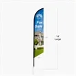 14ft Angled Flag Double Sided