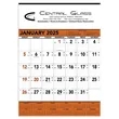 Triumph® Calendars Orange & Black Contractor Memo Calendar
