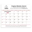 Triumph® Calendars Red & Black Desk Pad