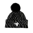 Striped knit hat, plush beanie