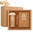 Eco-friendly wheat straw gift set notebook coffee cup pen