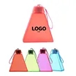12.8 OZ Triangle Plastic Water Bottle