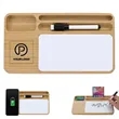 15W bamboo wireless charger with whiteboard for home office