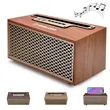 Wireless wooden bluetooth speaker vintage decor for home