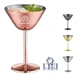 Stainless steel martini glass 5oz unbreakable stemmed