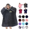 L'AGRATY Oversized Hooded Blanket Sweatshirt with Pockets