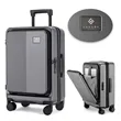 Premium Expandable Carry-On Luggage With Front Pocket