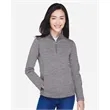 Devon & Jones Women's Newbury Melange Fleece Quarter-Zip ...