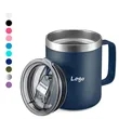 12oz Stainless Steel Insulated Coffee Mug with Handle