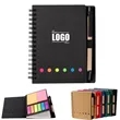 4.7 x 5.8 inch Spiral Notebook with Pen & Sticky Notes