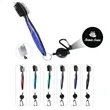 Golf Club Brush and Club Groove Cleaner with Carabiner