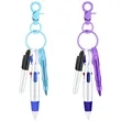 Nurse Ballpoint Highlighter Marker Pen Set W/ Keychain Clip