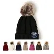 Women Winter Pompom Beanie Hat with Warm Fleece Lined