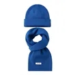 2 in 1 Wool Blend Beanie Scarf Set