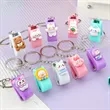 Mini Portable Staples with Keychain Desktop Cartoon Stapler