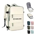 15.6" laptop travel backpack with charging port shoe pocket