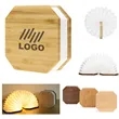 Folding Wooden Large Book Lamp Light
