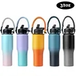 32oz&40oz Gradient Stainless Steel Water Bottle with Strap