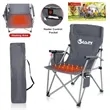 USB Heated Folding Camping Chair with Armrest