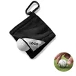 Golf Ball Cleaning Towel With Retractable Keychain
