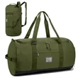 Unisex 60L Green Duffel with Shoe Compartment