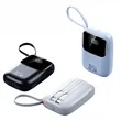 Mini 10000mAh 22.5W Power Bank with 3 Built-in Cables