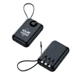 Mini Power Bank with 4 Built-in Cables Digital Display