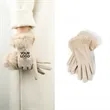 Women Wool Winter Touchscreen Gloves Plush Lined