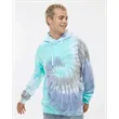 Colortone Unisex Tie-Dyed Cloud Inside-Out Fleece Hooded ...