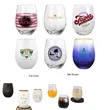 12/15/18 oz Egg-Shaped Stemless Glass Tumbler Wine Juice Cup