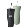 Rubberized Finish Plastic Tumbler, 25 oz.