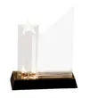 Acrylic Star Column Wedge Award