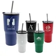 20 oz. Ares Recycled Tumbler with Stainless Straw Lid, Premi