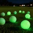 Glow Golf Balls Neon Green Night Practice Sports Balls