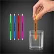 5" Single Color Glow Swizzle Stick