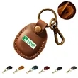 Portable Handcraft Leather Tag Keychain