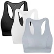 Strappy Sports Bra for Women - Padded Seamless Support