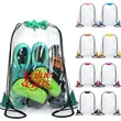 Clear PVC Drawstring Bag