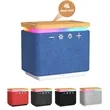 Bamboo Wireless Charging Bluetooth RGB Lighting Mini Speaker