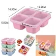 4 Compartment Snackle Box Container For Snacks And Lunch