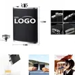 8oz Stainless Steel Black Leak Proof Whiskey Flask