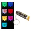 Seven-Colored Torch Lamp Keychain