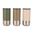 16oz Stainless Steel Outer Coffee Mug with Straw