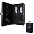 2-Piece Wine Glass Set in Leather Case with 4 Accessories
