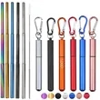 Collapsible Telescopic Stainless Steel Straws Kit