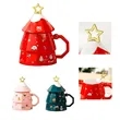 Tree Shape Christmas Cup With Stirring Rod