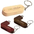 Universal Source® 1 GB Bamboo Bullet Keyring USB 2.0 Flas...