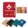 Spiral Notebook With Sticky Notes And Flags